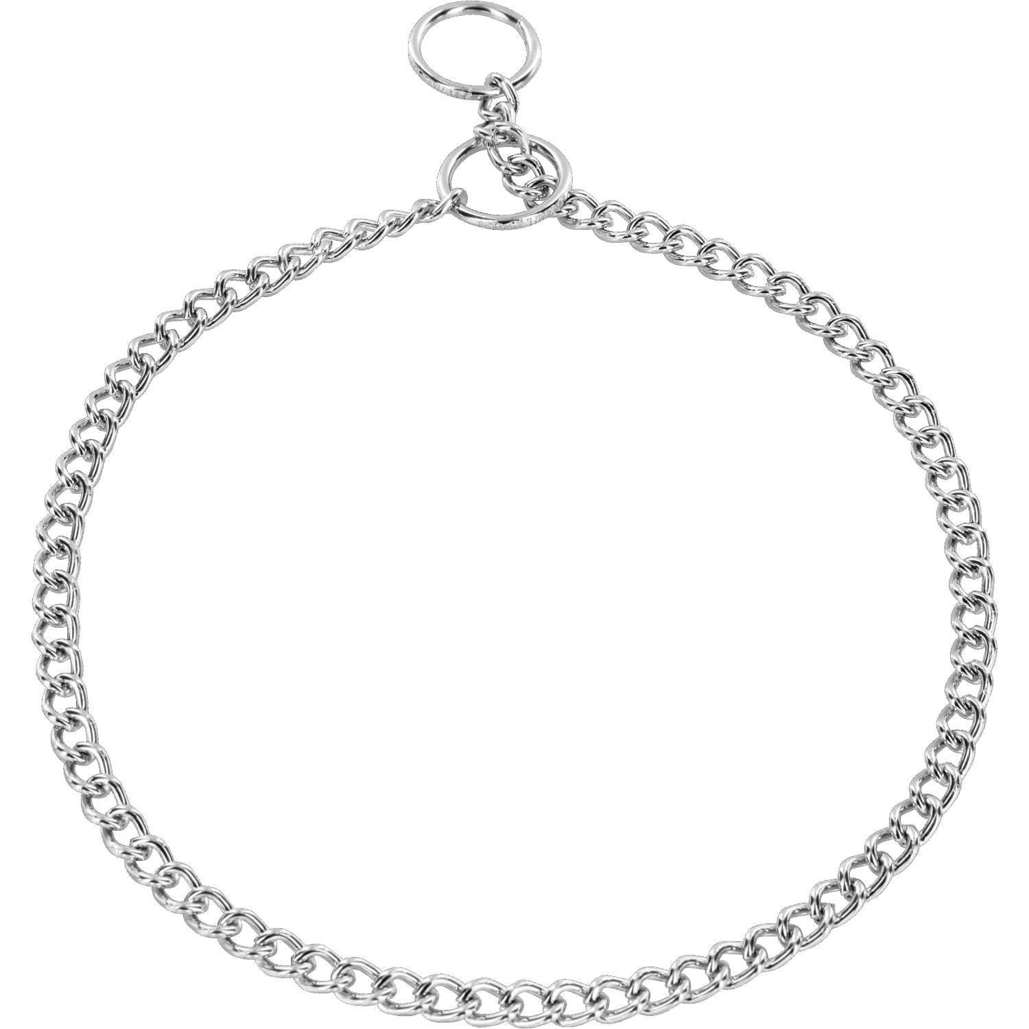 Round Chain Link Collar (Steel Chrome-Plated) - 1.5mm