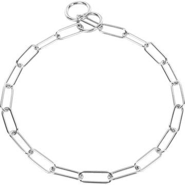 Long Chain Link Collar (Steel Chrome-Plated) - 2mm