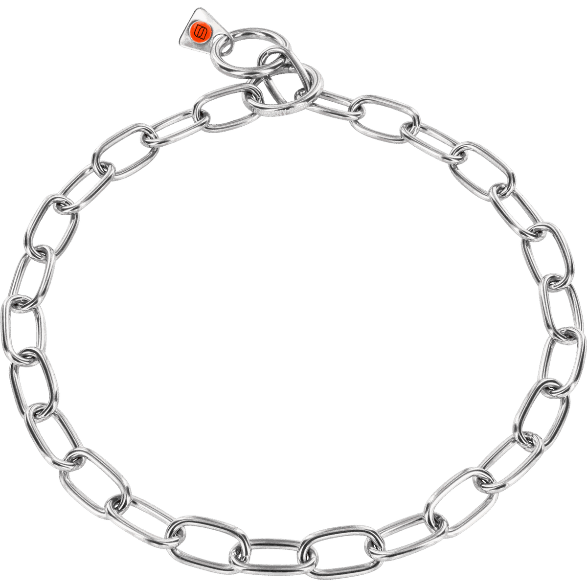 Medium Chain Link Collar 3mm Stainless Steel for Dogs | Herm Sprenger