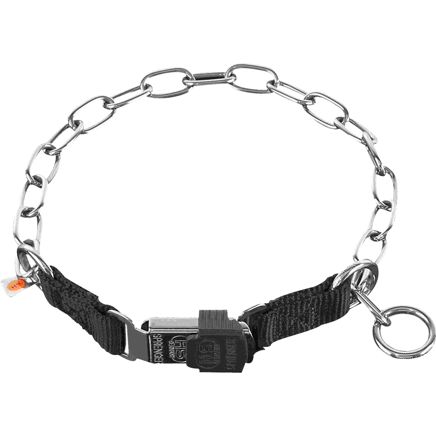 Medium Chain Link Collar with ClicLock (Stainless Steel Only) - 3mm CLOSEOUT