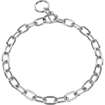 Medium Chain Link Collar (Steel Chrome-Plated) - 3.4mm