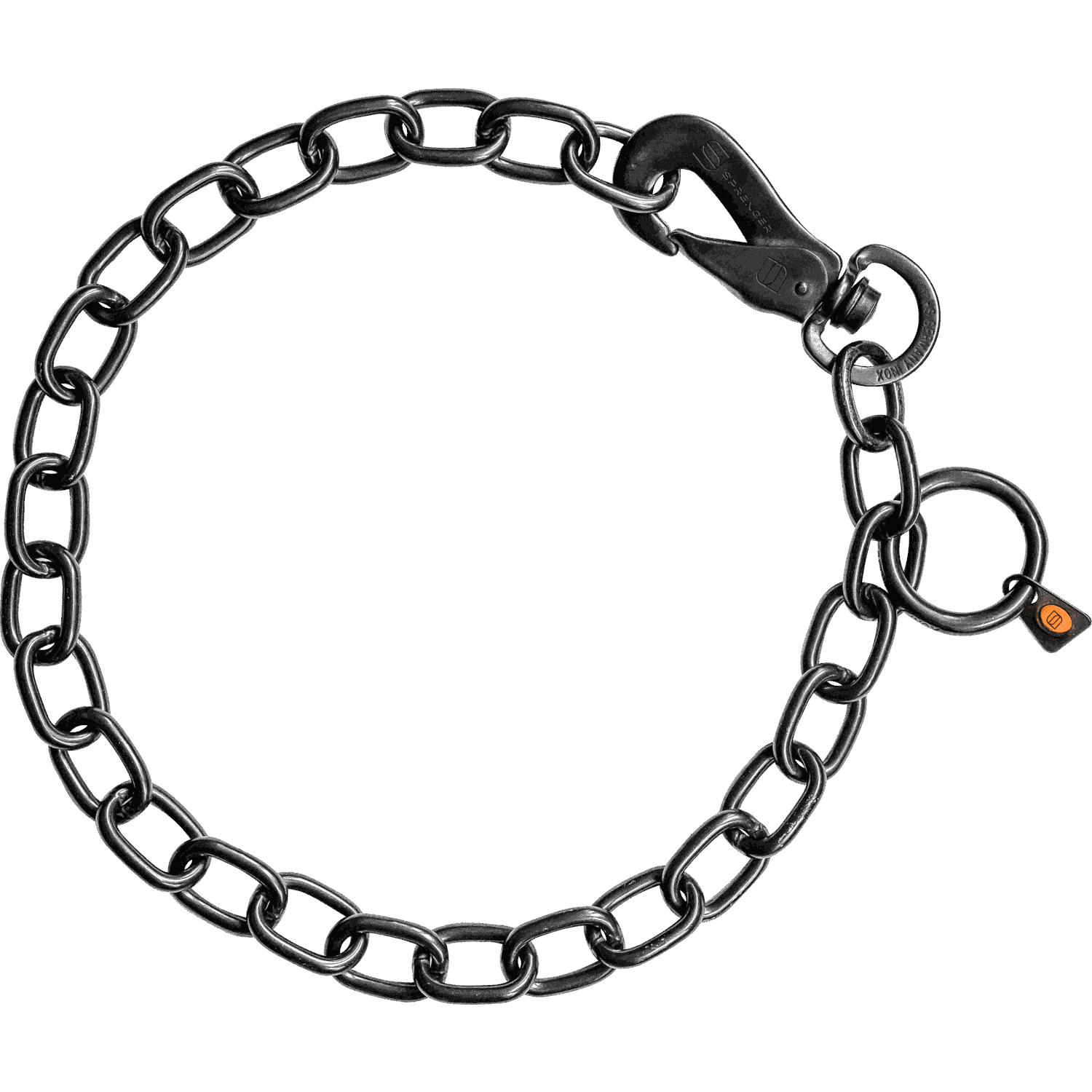 Medium Chain Link Collar with SPRENGER Hook - 4mm