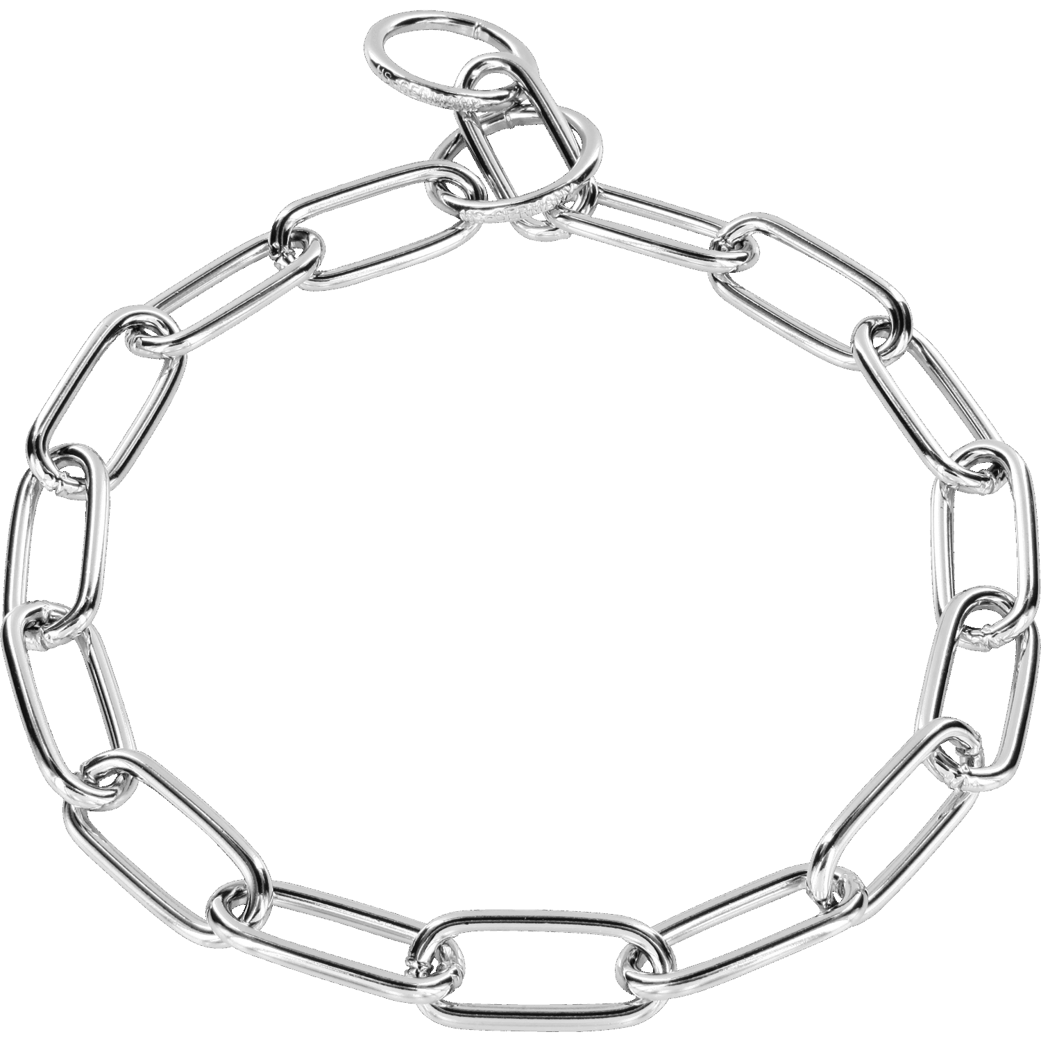 Long Chain Link Collar - 4mm