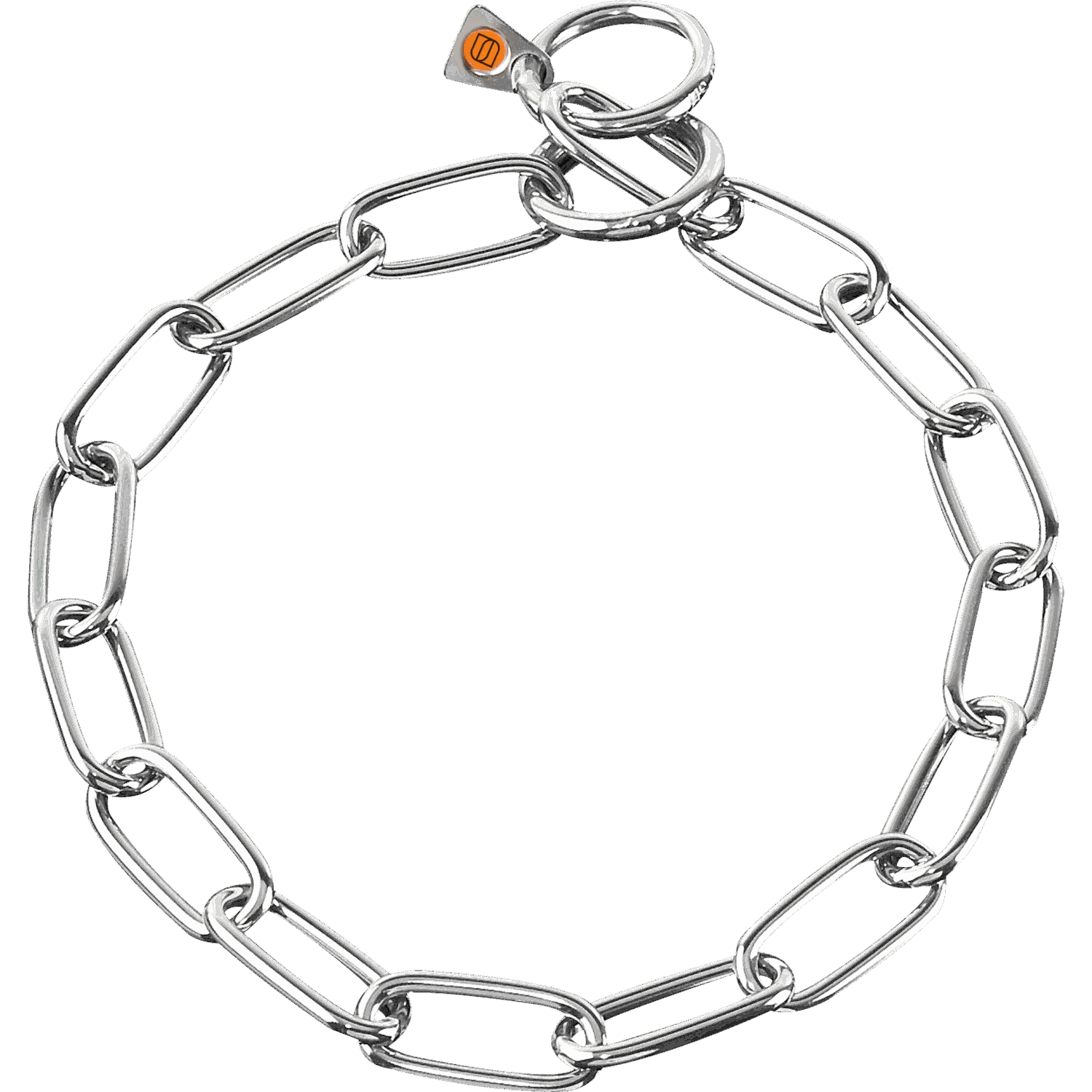 Long Chain Link Collar - 4mm