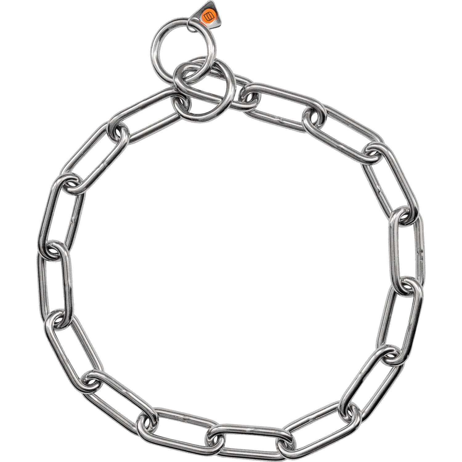 Extra Strong Long Chain Link Collar - 5mm