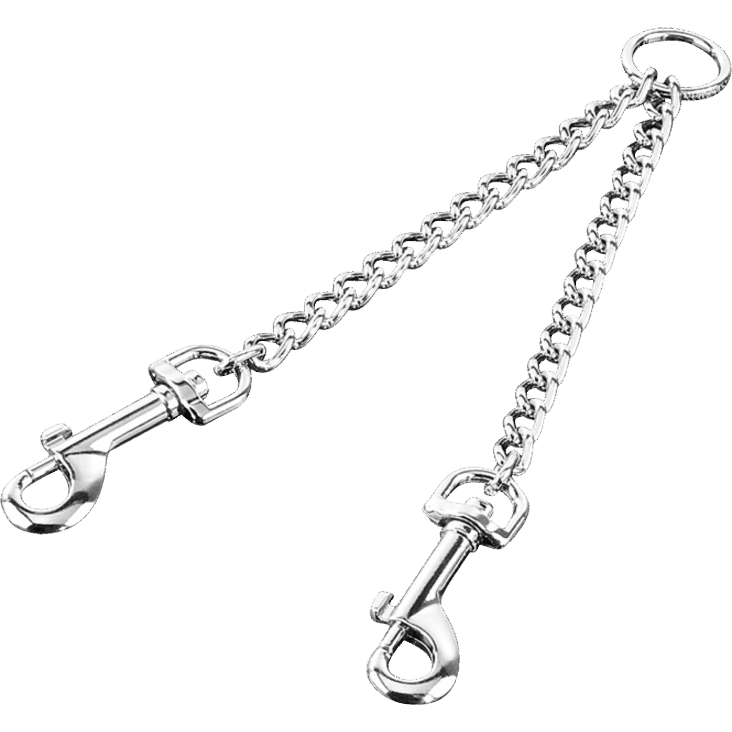 Coupling Chain with Snap Hooks - Steel Chrome-Plated