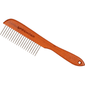 Dog Comb - Wood Handle