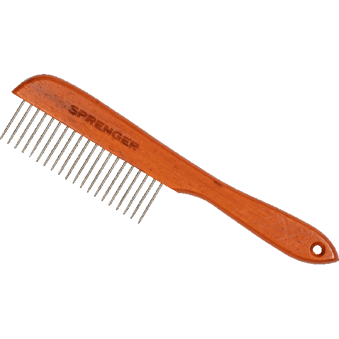 Dog Comb - Wood Handle