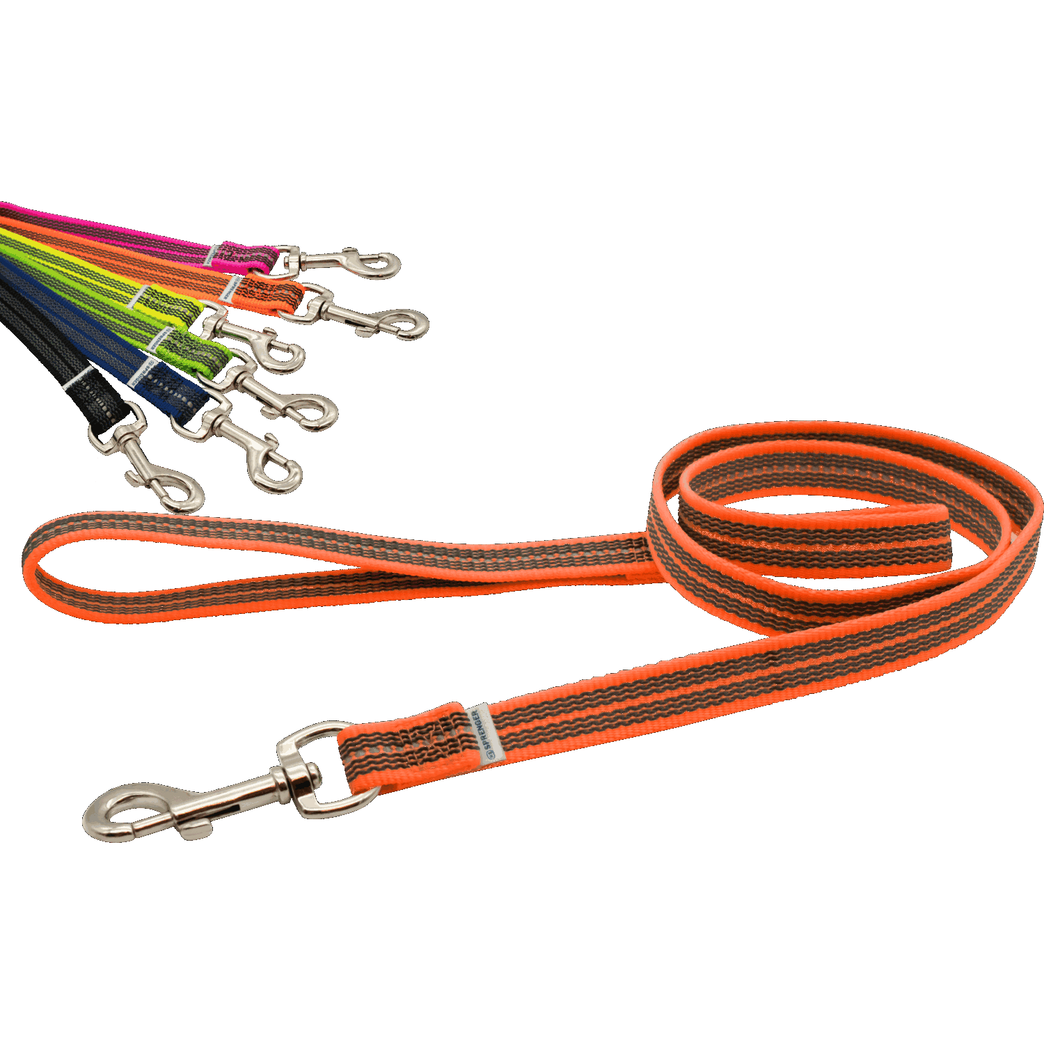 Rubberized Nylon Leash with Hand Strap