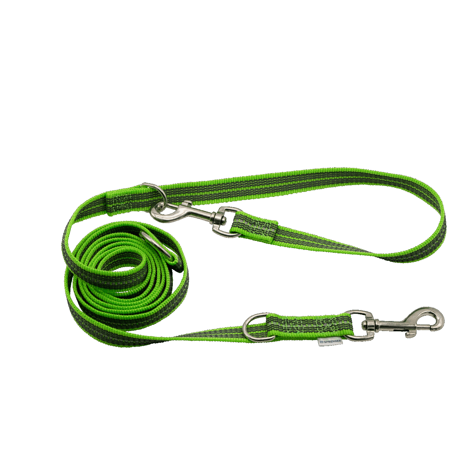 Rubberized Nylon Leash with 3-Fold Adjustability