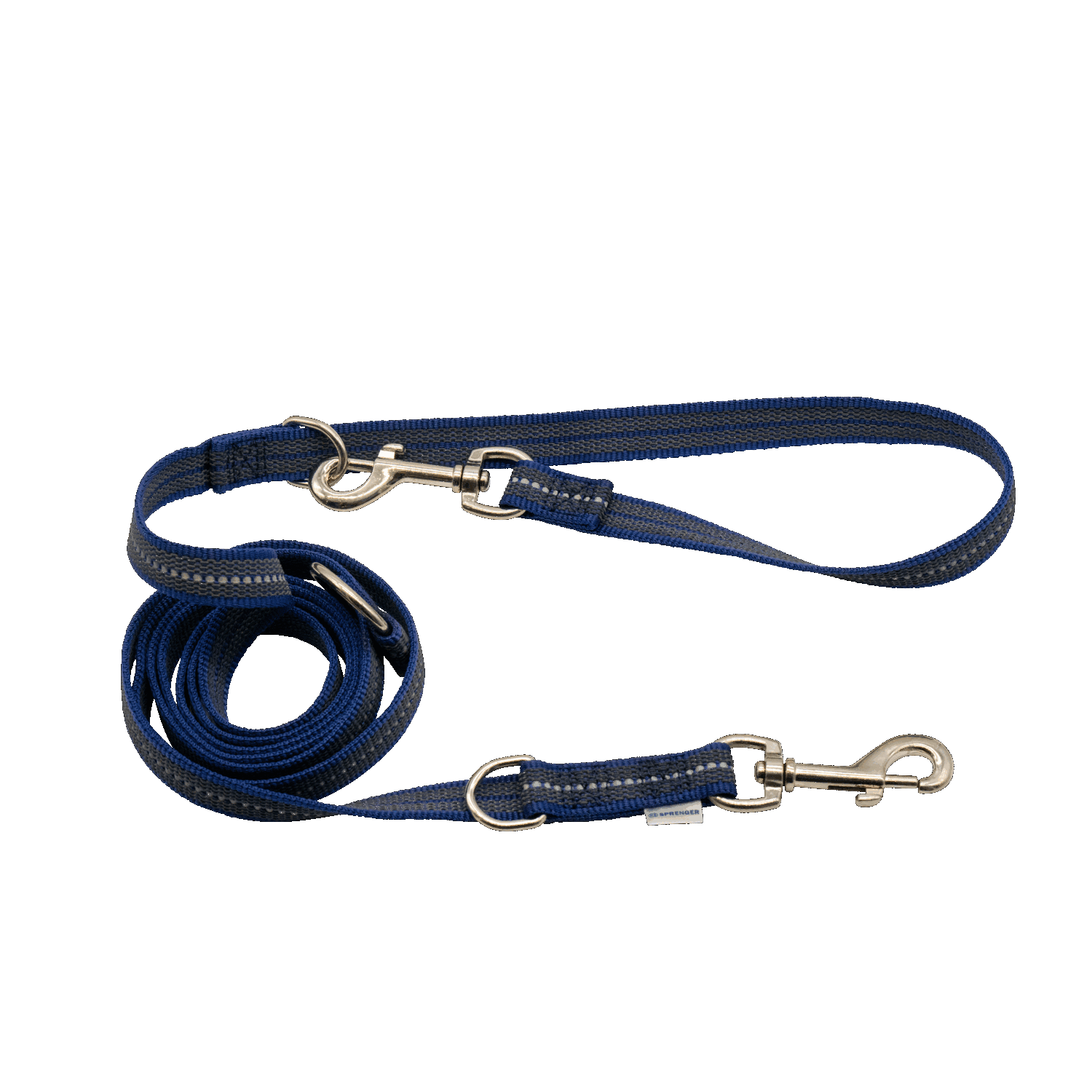 Rubberized Nylon Leash with 3-Fold Adjustability